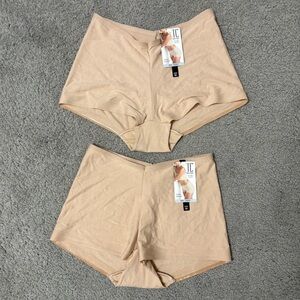 2 Set TC Fine Intimates Edge technology Matte Boy Short Size Medium Beige cream